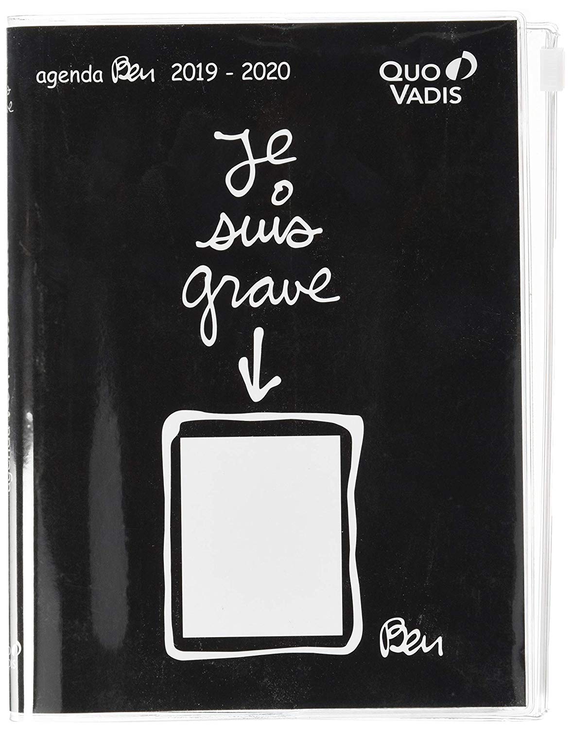 Quo Vadis Ben TEXTAGENDA 2019-2020 Daily Academic Diary with Zip Pocket 12 x 17 cm, JESUISGRAVE