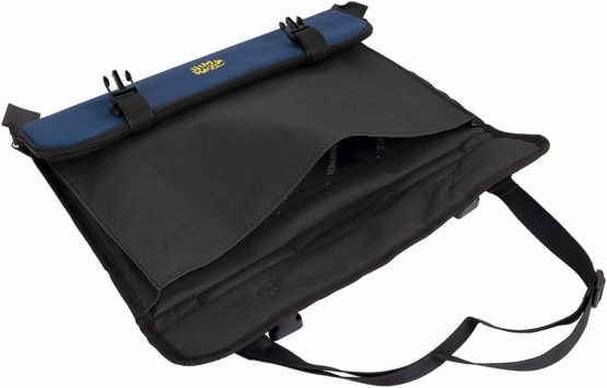 Tom & Will  99MC-285 Music Case - with Long Accessory Pocket - Black with Navy Trim with Grey and Navy Piping - Image 3