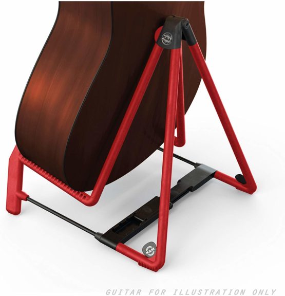 K&M 17580.014.59 Heli 2 Guitar Stand - Red - Image 3
