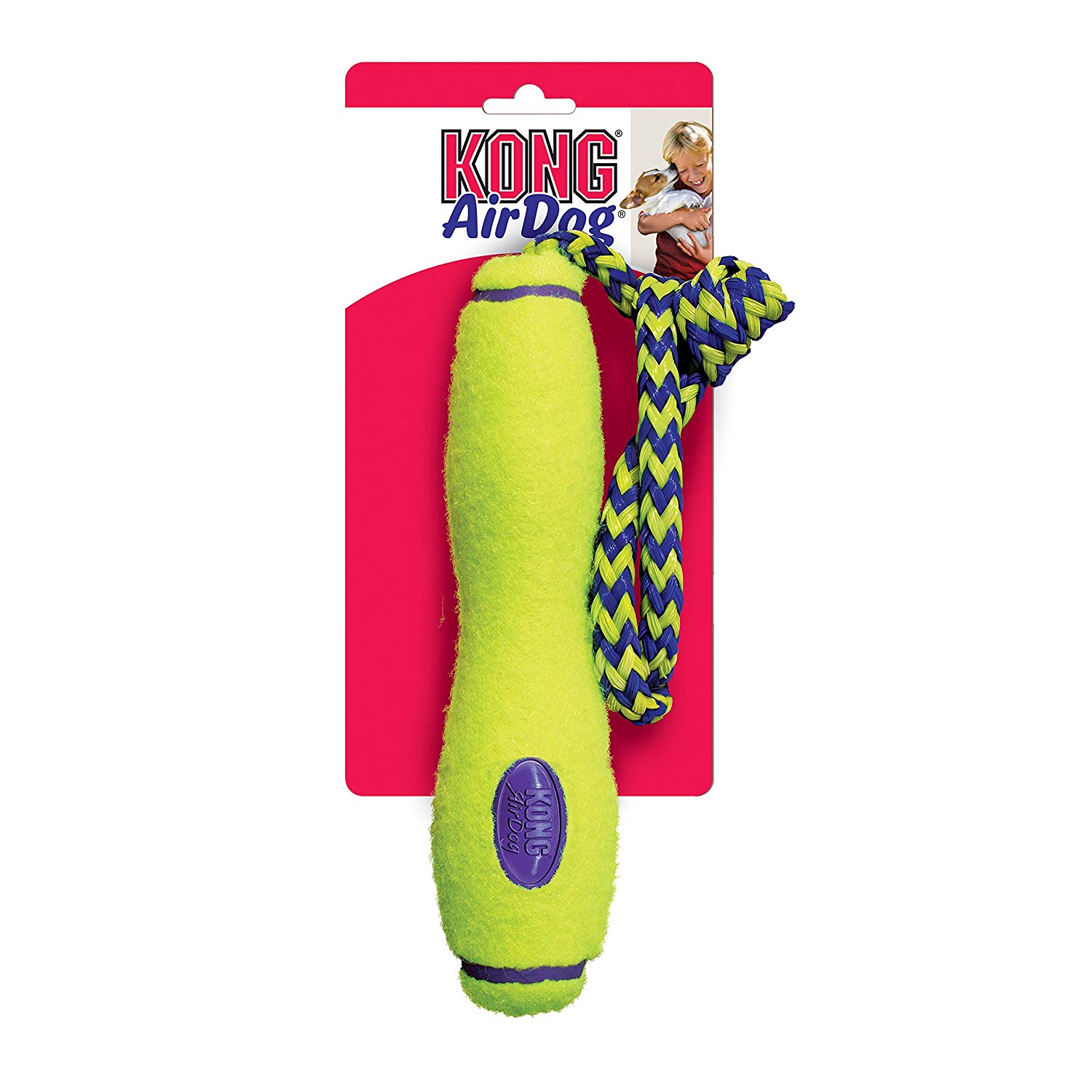 KONG Air Dog Fetch Stick with Rope Dog Toy, Large