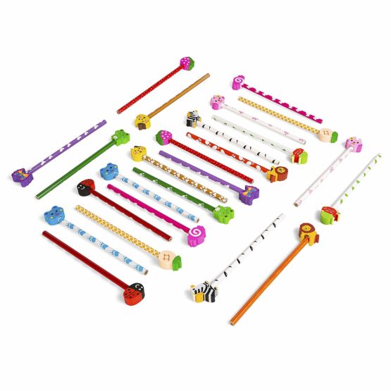 24 Funky Pencils and Eraser Toppers - Image 3