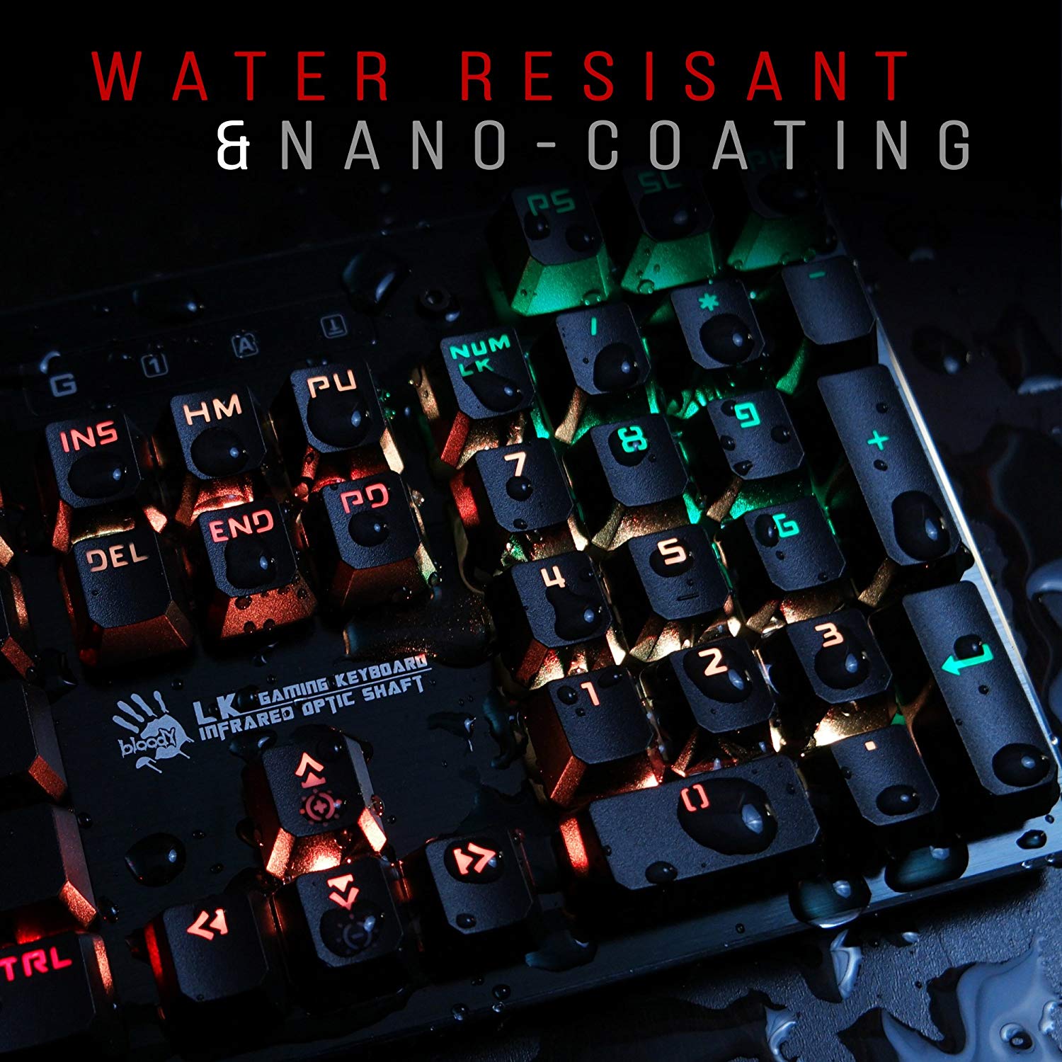 BLOODY B820R, Black Gunmetal, LK Blue Switch - Image 3