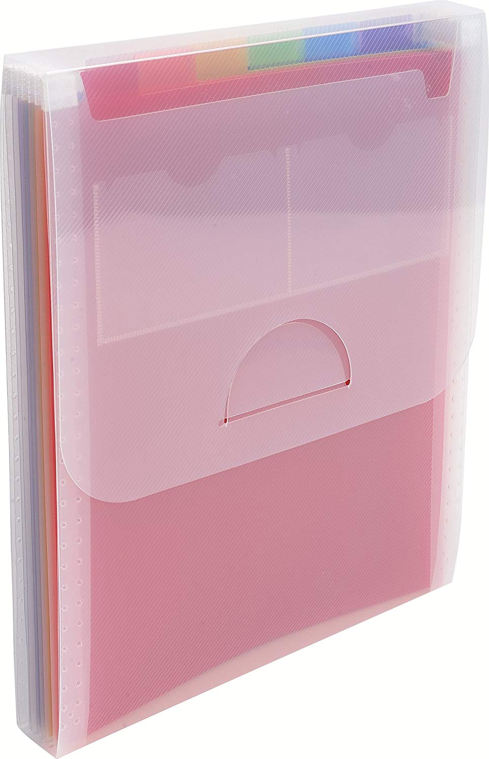 Exacompta, Ref 55798E, Crystal Vertical Multipart Expanding Case, 255 x 305mm in Size, Ideal for A4 Size Documents - Image 2
