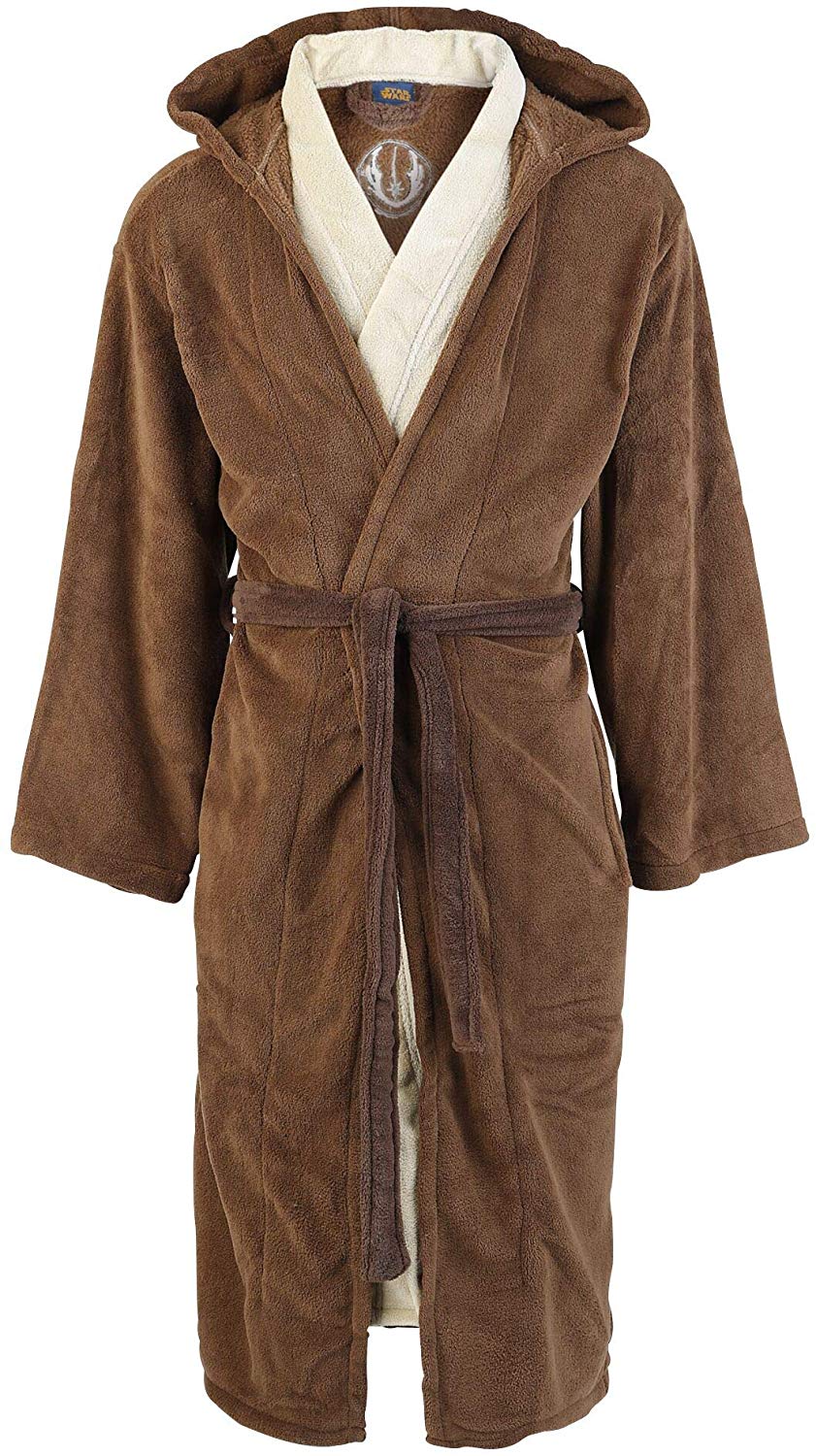 Star Wars Jedi Bath Robe - One Size, Brown-beige, brown/beige