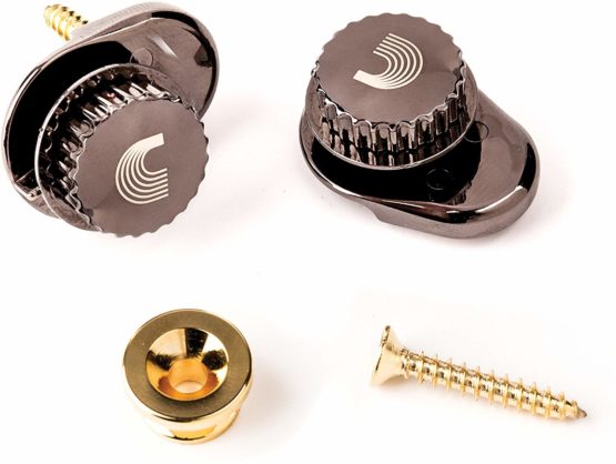 D'Addario Universal Strap Lock System, Gold, by D'Addario