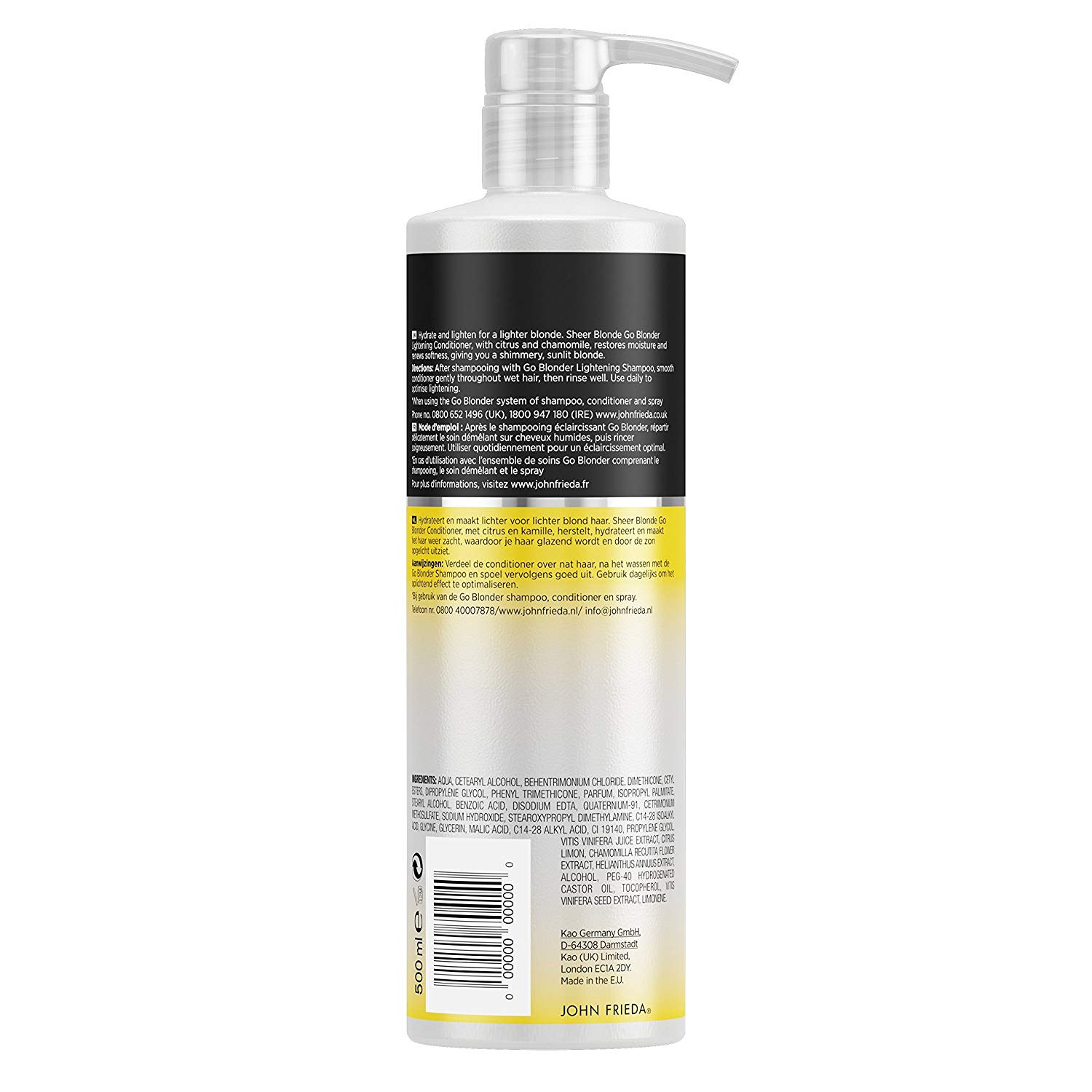John Frieda Go Blonder Lightening Conditioner, Value Pack for Blonde Hair 500 ml, 500 ml (Pack of 1) - Image 2