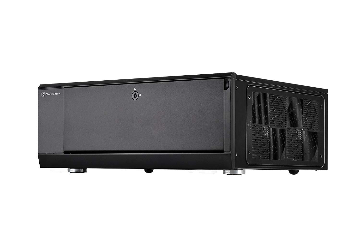 SilverStone SST-GD10B - Grandia HTPC ATX Computer Case, Silent High Airflow Performance, black