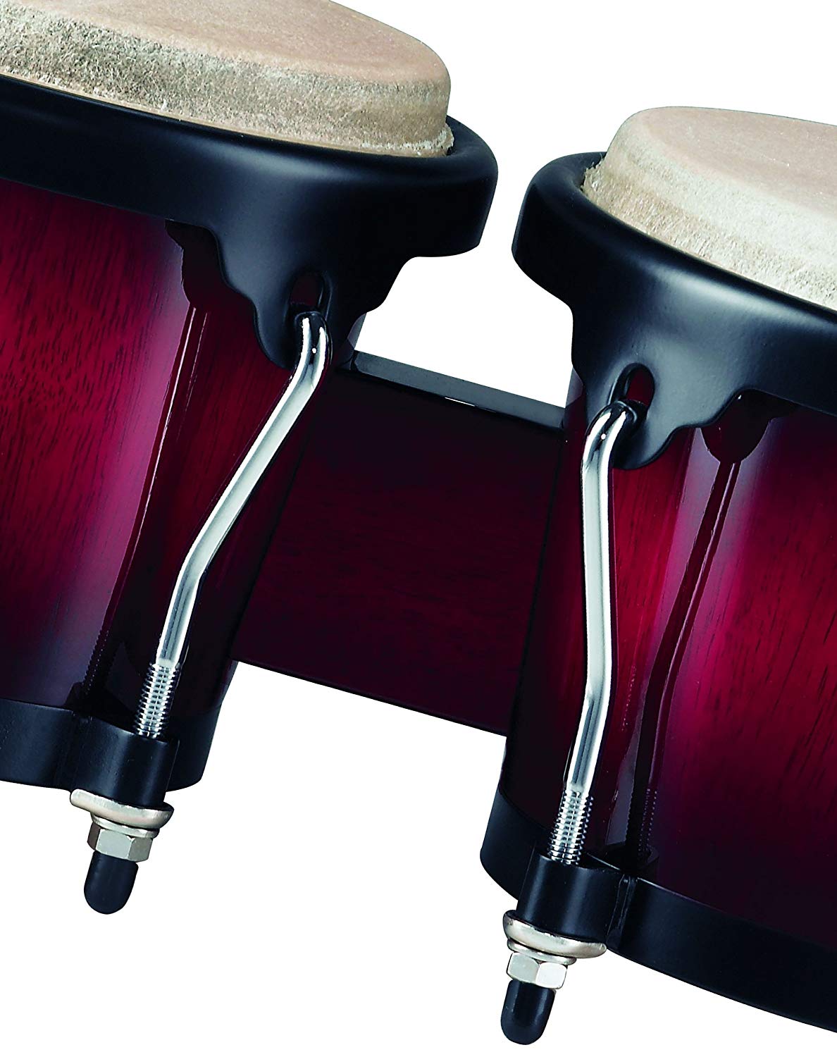 Meinl Percussion Bongos Headliner Wood - 2 hand drums with 6.75 and 8 inches - including tuning key - Siam Oak, Red (HB100WRB) - Image 2