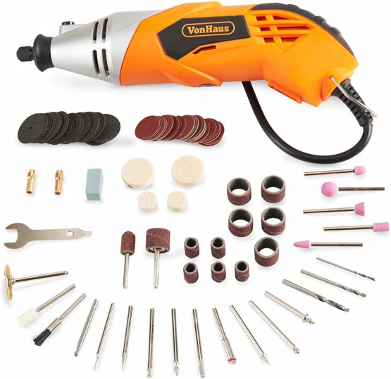 VonHaus Rotary Tool/Multitool Combitool Multi Purpose Heavy Duty 170W with 120PC Accessory Set & Storage Case – Variable Speed Switch