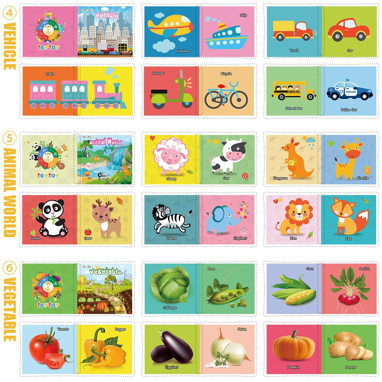 Crinkle Books for Babies Baby Books 0-6 Months Fabric Books Nontoxic Cloth Books Soft Baby Books Newborn Toys Soft Alphabet and Numbers Book Early Education Baby Shower Gifts - Image 4