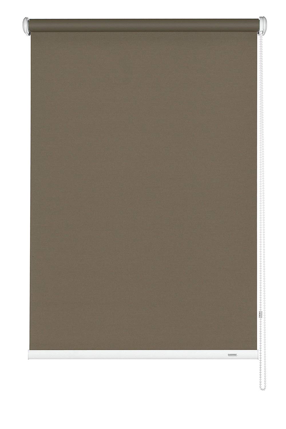 Gardinia Light Blocking Side Pull Roller Blind, Brown, 62 x 180 cm, 180W x 62H cm