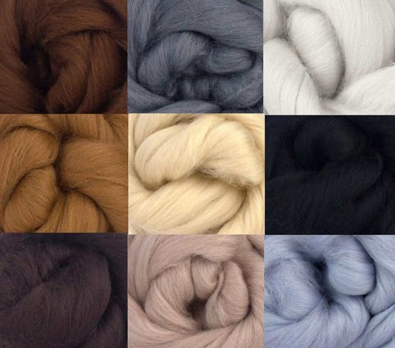 Merino Wool Tops - NEUTRAL TONES - Pack of 9