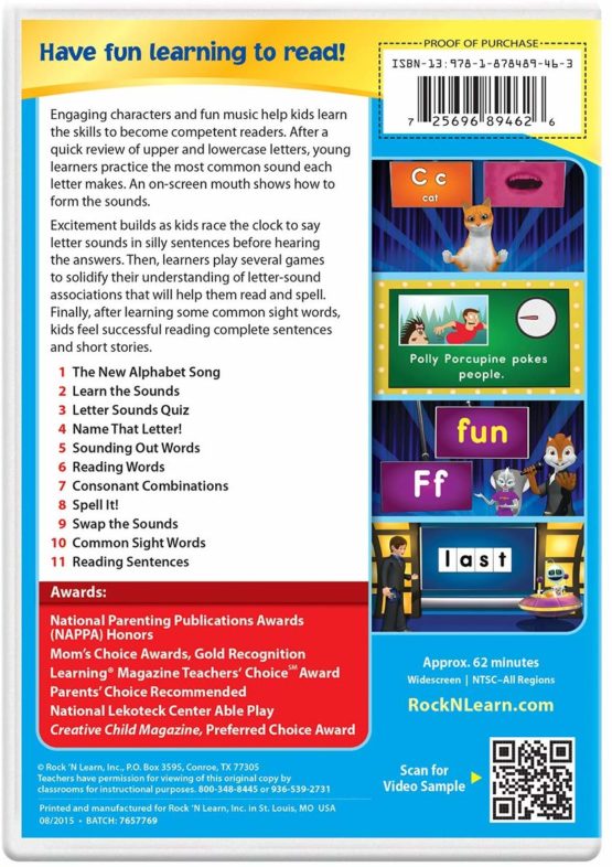 Rock N Learn: Letter Sounds [DVD] [2009] - Image 2