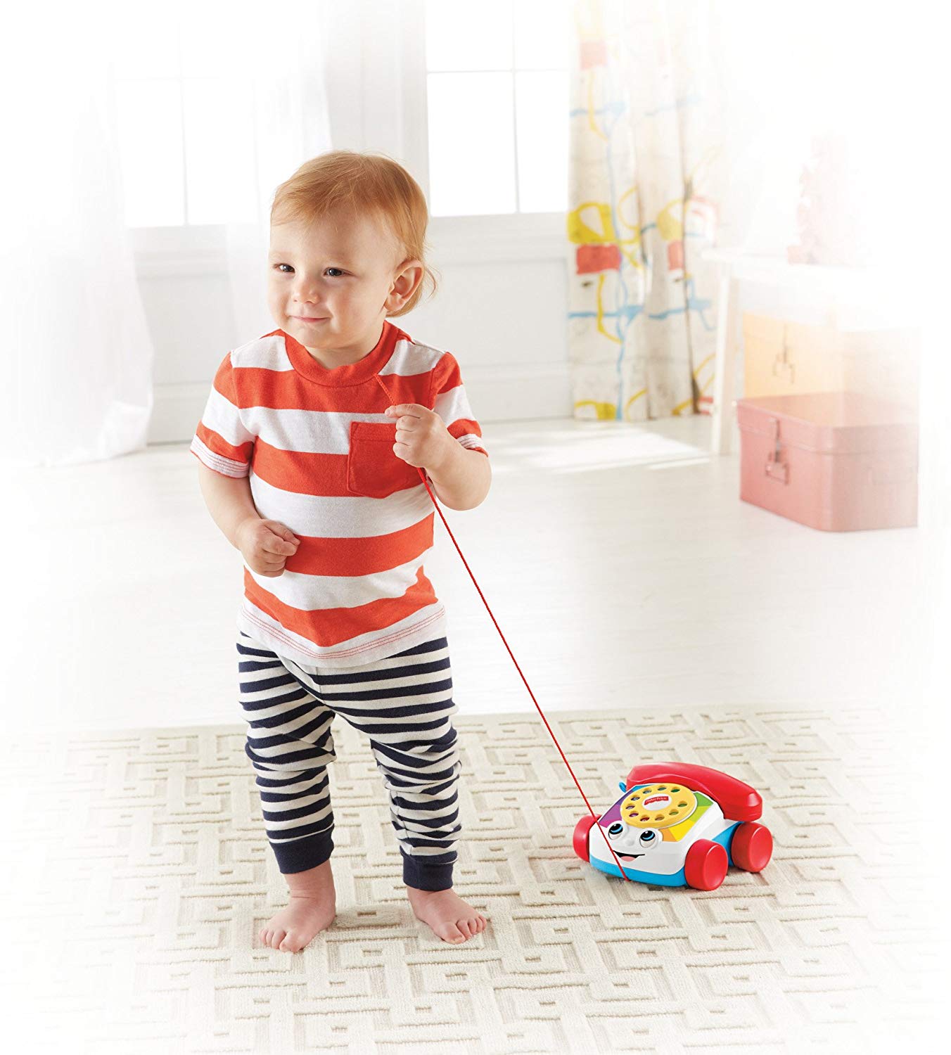 Fisher-Price Chatter Telephone, White, Small - Image 4