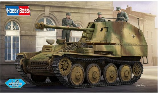Hobbyboss 80168" Marder III Ausf.M Tank Destroyer Sd.138 Late Plastic Model Kit, 1:35 Scale