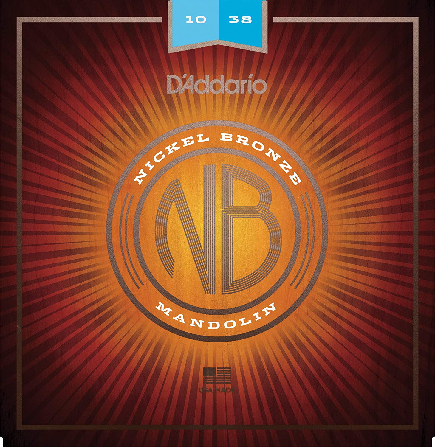 D'Addario NBM1038 10-38 Light Nickel Bronze Mandolin Strings
