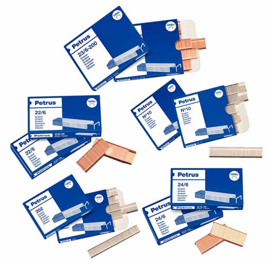 Petrus 23600, Staples 23 / 6-200, Up to 20 sheets, 6 mm, 1 box of 1000 staples - Image 2
