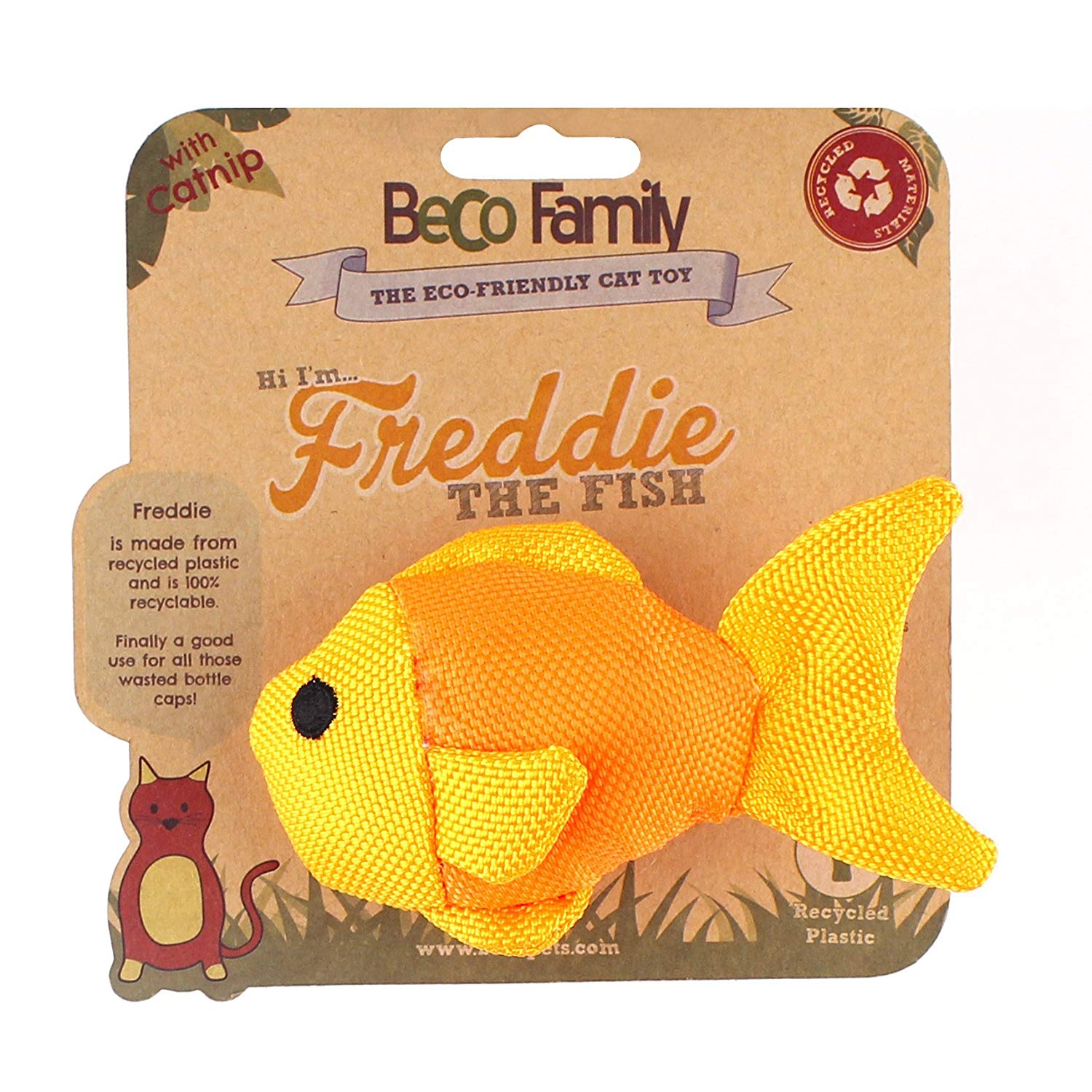 Beco Recycled Plastic Catnip Fish, X - Image 3