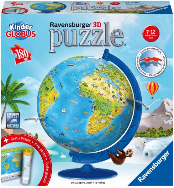 Ravensburger 11160 Kindererde Children's Globe in German