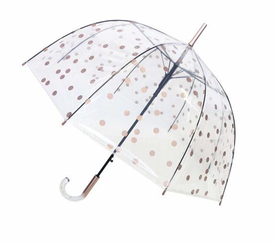 SMATI Clear Stick Umbrella - Big Dome Birdcage - Windproof - Image 4