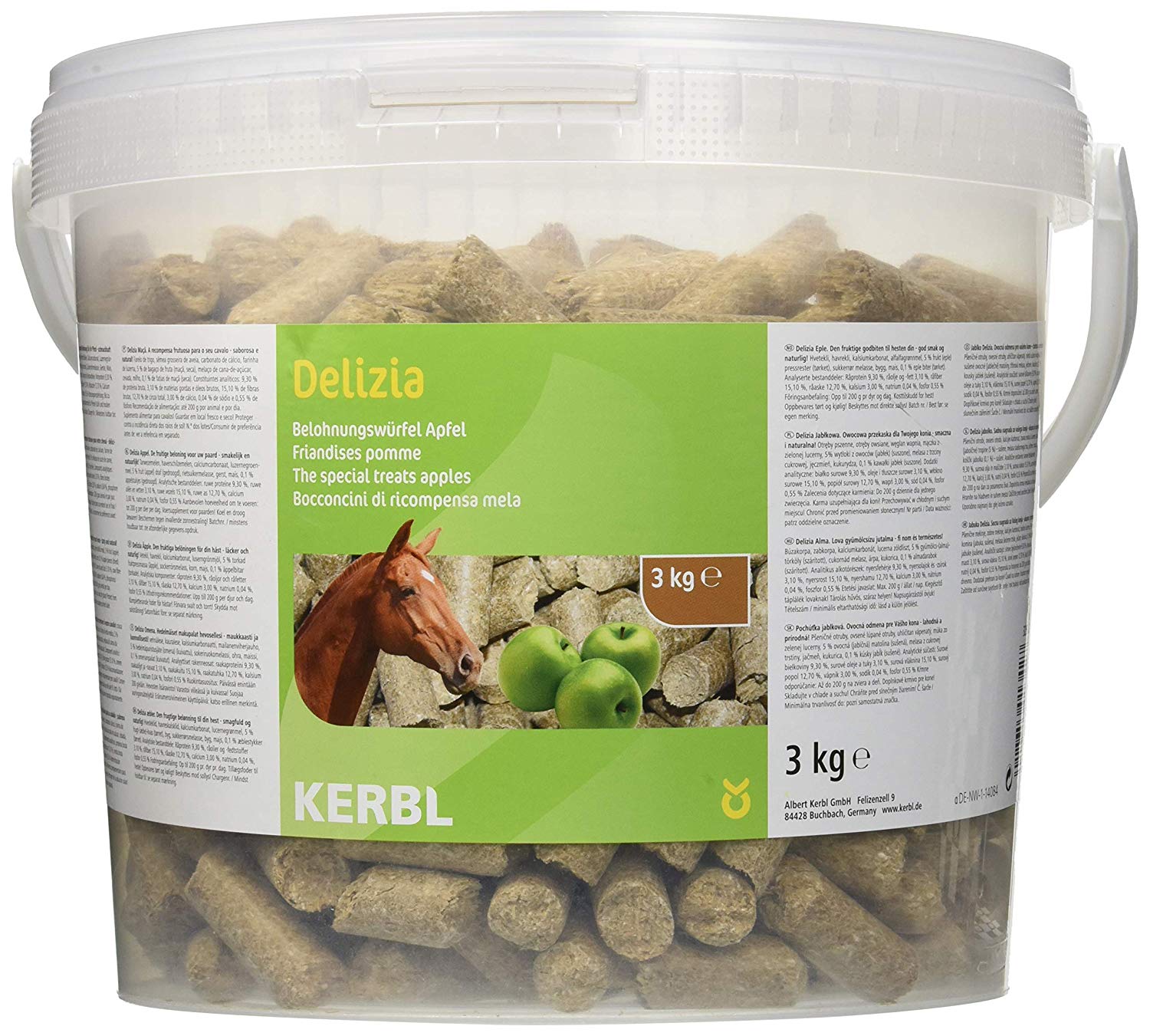 Kerbl 325008 Delizia Sweeties Apple 3 kg, 3 kg (Pack of 1)