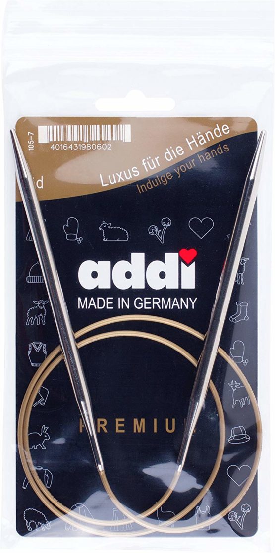 Addi Circular Knitting Needle, Metal, 2.5/80cm, 2.5