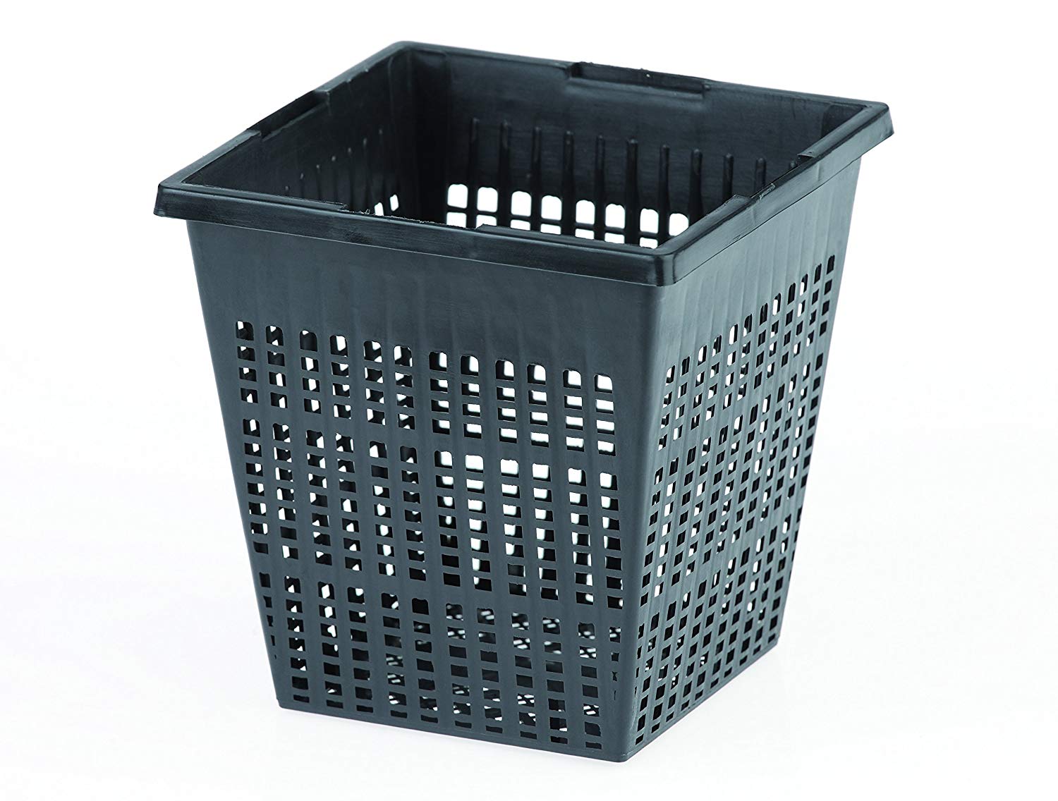 Oase 11 Square Plant Pot, Black, 11 cm x 11 cm x 11 cm