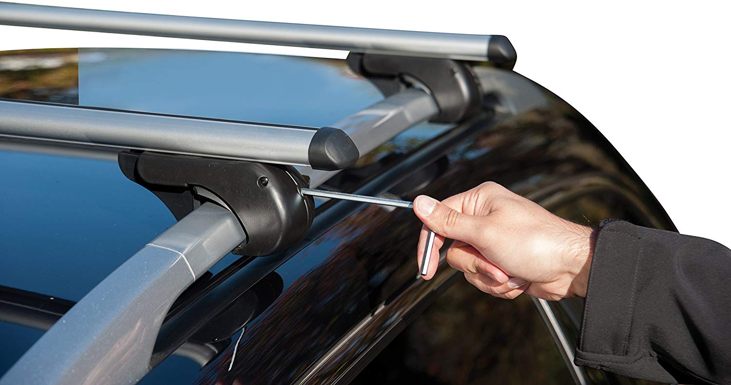 Fischer Aluminium Roof Railing Track with German TÜV/GS, Black/Silver, TopLine L (Länge: 1,20 m) - Image 3