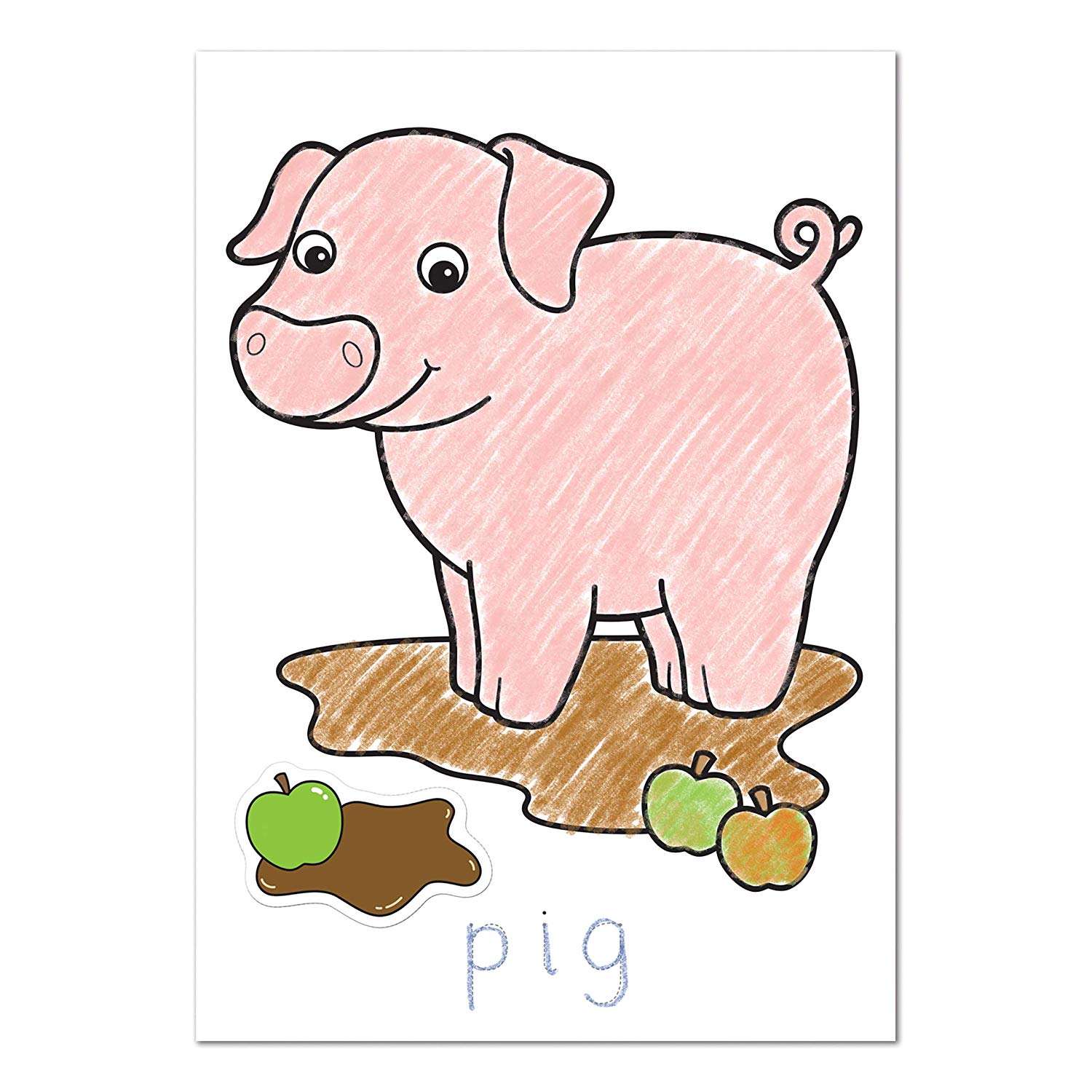 Orchard Toys Farmyard Sticker Colouring Book, Educational Colouring Book, Includes Stickers - Image 2