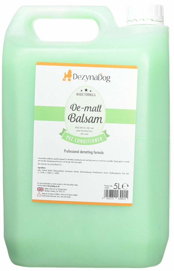 DezynaDog Magic Formula De-Matt Balsam Detangling Pet Conditioner, 5 Litre