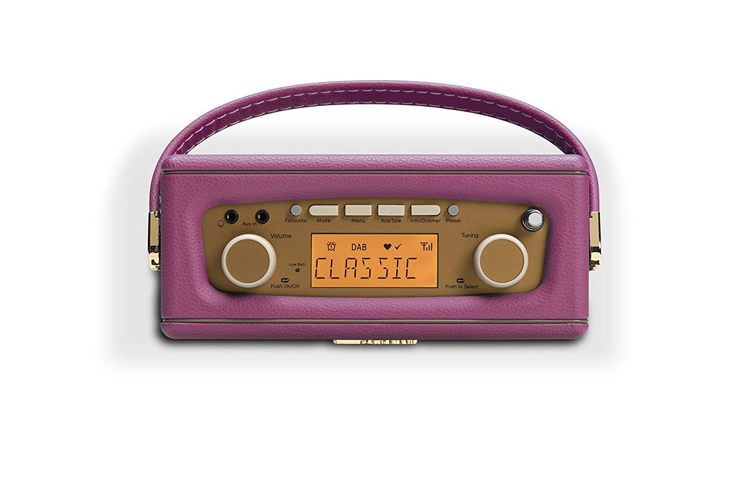 Roberts Revival Uno Compact DAB/DAB+/FM Digital Radio with Alarm, Pink