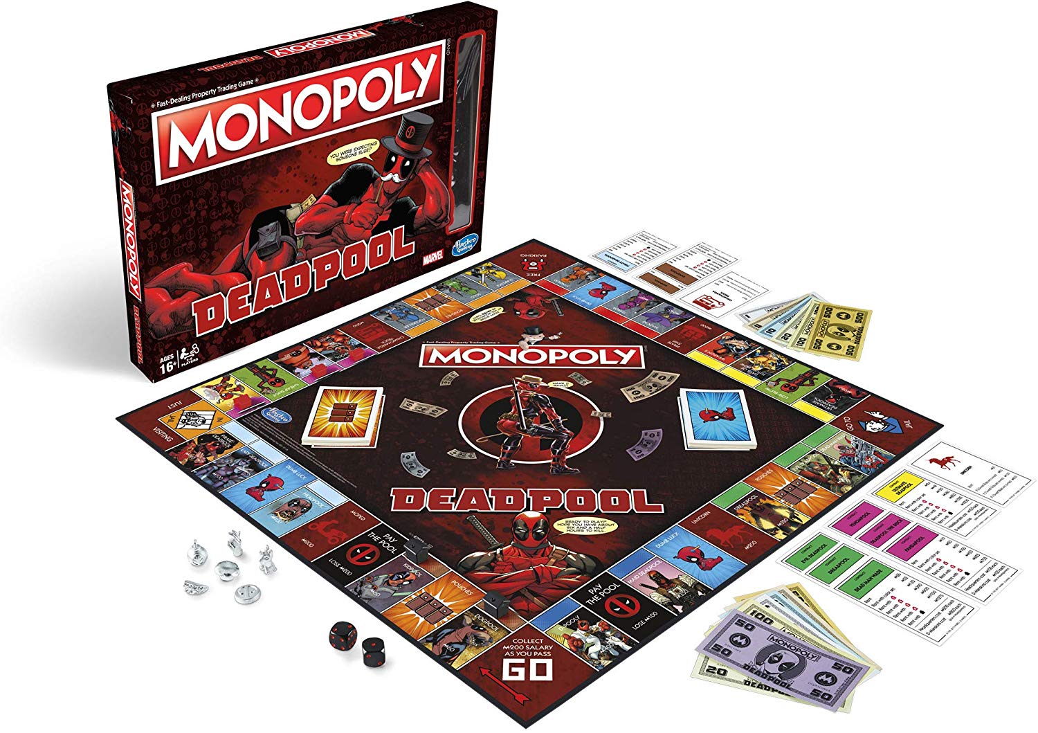 Hasbro Gaming Monopoly Game: Marvel Deadpool Edition, Standard - Image 3