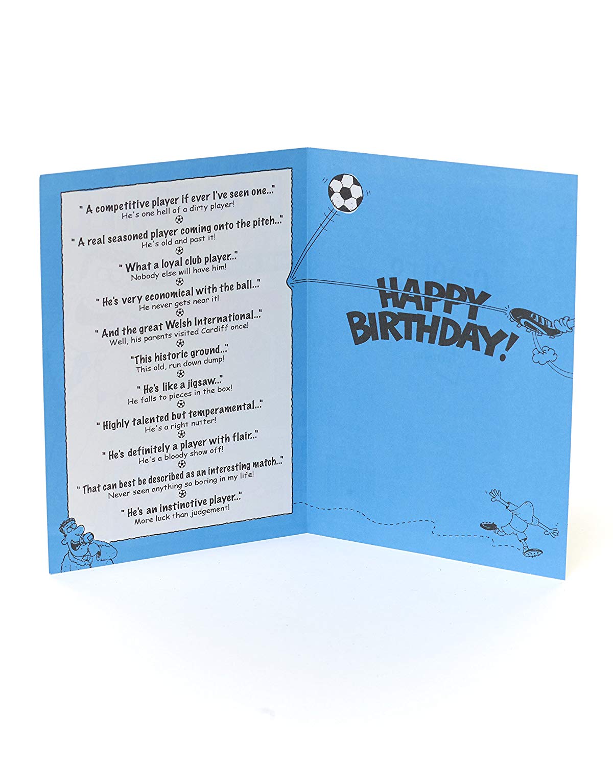 Birthday Card for Him, Funny Birthday Card for Men, Football Birthday Card, Birthday Card for Male Friend - Image 2