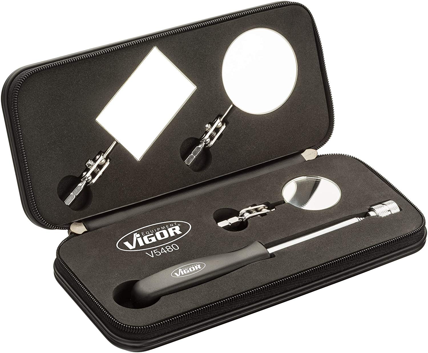 Vigor Vigor_V5480 Telescopic Inspection Mirror Set, Colour, Size