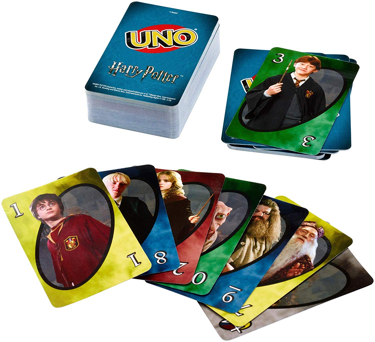Multi-Colour FNC42 Mattel Games Uno Harry Potter Family Card Game 