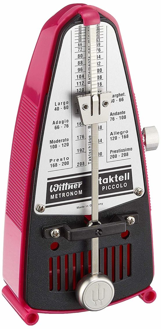 Wittner Taktell Piccolo Metronome - Neon Pink