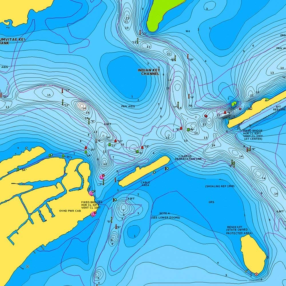 Карта глубин navionics