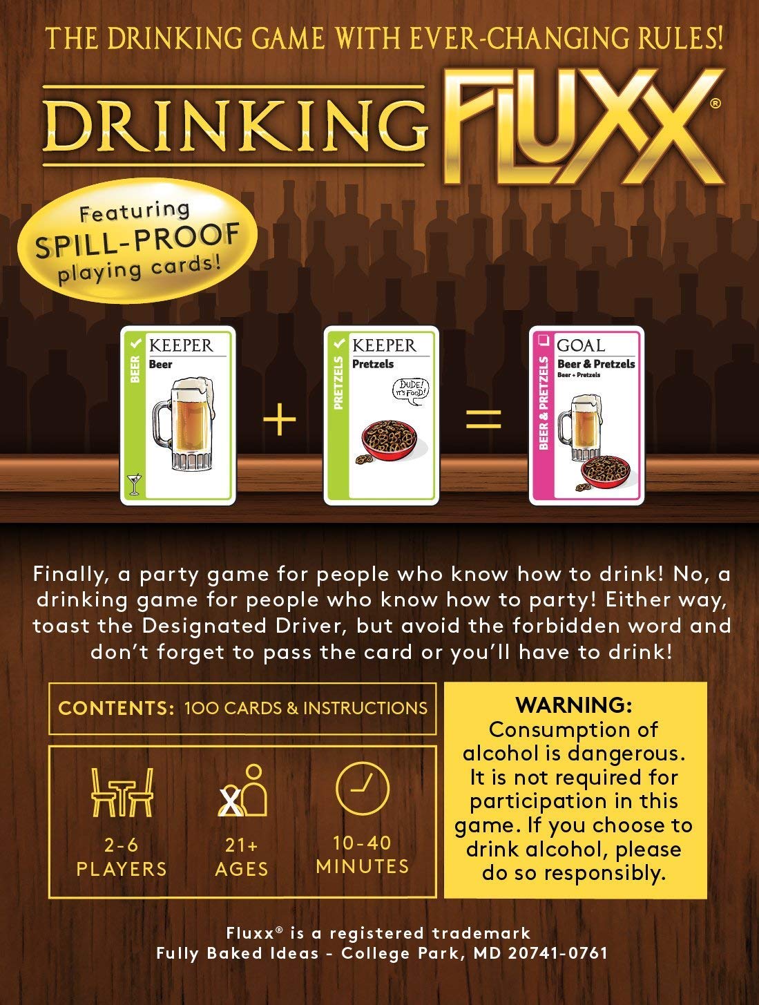 Drinking Fluxx, Brown, M - Image 3