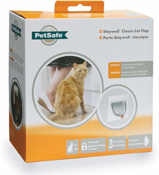 PetSafe Staywell 4 Way Locking Classic Cat Flap, Easy Install, Durable, Pet Door for Cats - (Tunnel Included) - Image 2