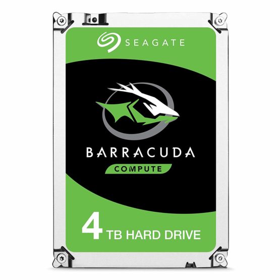 Seagate BarraCuda 4 TB Internal Hard Drive HDD – 3.5 Inch SATA 6 Gb/s 5400 RPM 256 MB Cache for Computer Desktop PC Laptop (ST4000DM004)