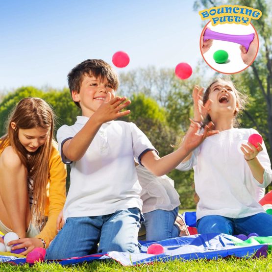 THE TWIDDLERS - 24 Tubs of Bouncing Slime / Putty - Assorted Colours - Image 4