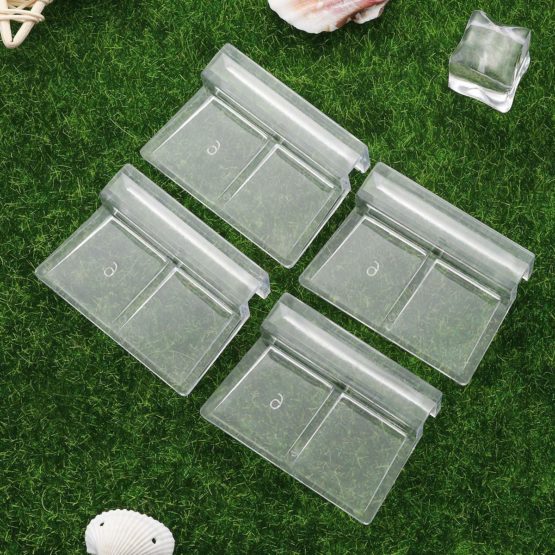 POPETPOP 6pcs Aquarium Lid Holder-Acrylic Lid Clips Aquarium Fish Tank Glass Cover Clip Support Holder-6mm - Image 3