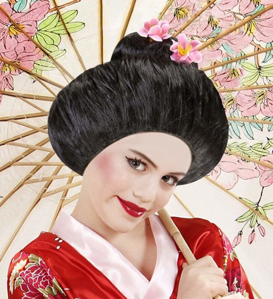 Child's Geisha Wig History Fancy Dress Accessory - Image 2