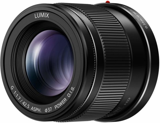 Panasonic LUMIX H-HS043E-K Micro Four Thirds Camera Lens with 42.5 mm Focal Length - Black