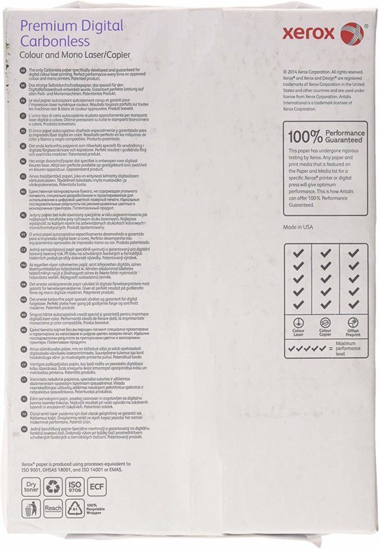 Xerox Premium Digital Carbonless A4 Paper 3-Ply Ream White/Yellow/Pink (Pack of 500) 003R99108 - Image 2