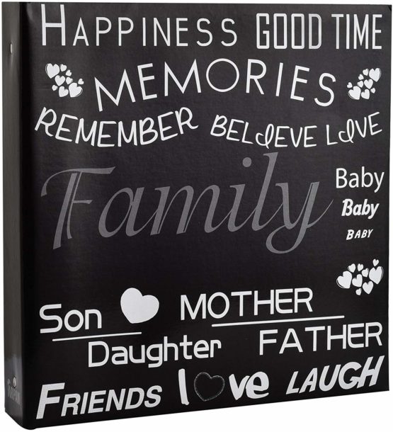 ARPAN 10 x 15cm Large Photo Album for 500 Photo's - Black