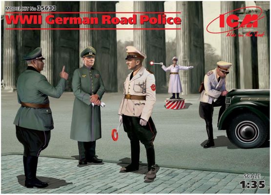 ICM ICM35633 1:35-WWII German Road Police 5 Figs
