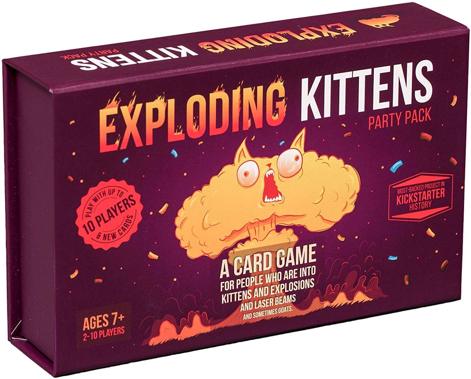 Exploding Kittens Party Pack: Play Exploding Kittens with up to 10 players!, 3.9 inches x 6.1 inches x 3.98 inches