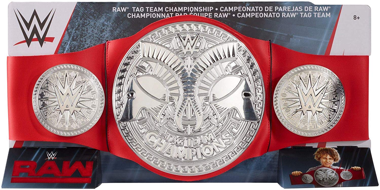 WWE FLB13 RAW Tag Team Championship Title Belt, Silver - Image 4