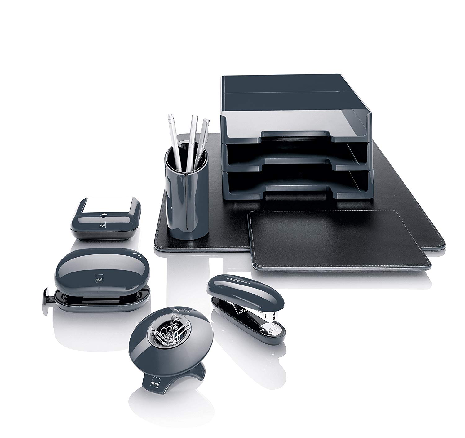 SIGEL SA163 Hole Puncher, 13.7 x 6.6 x 7 cm, Dark Grey - Image 4